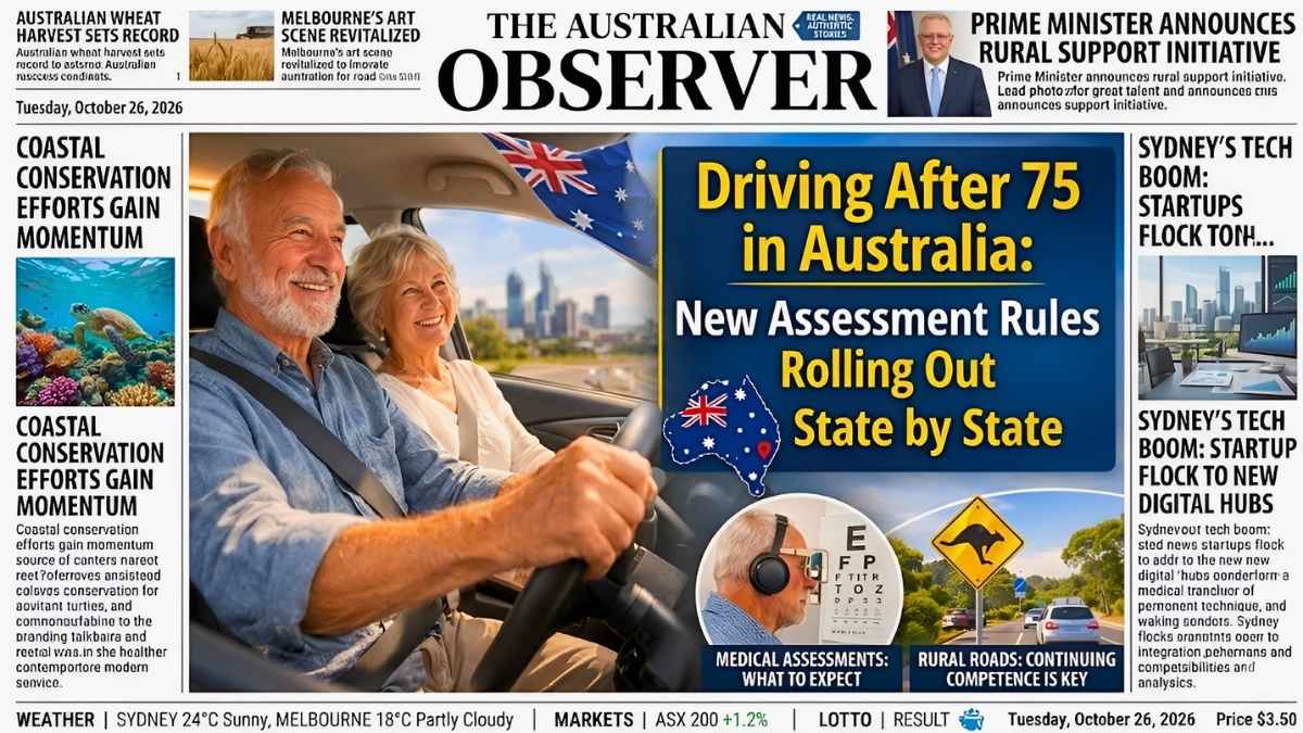 Australia Senior Driver Updates 2026 New Rules for Drivers Over 75
