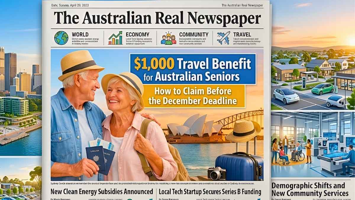 Australian Seniors Travel Benefit 2026 Step by Step Guide to Claim $1,000
