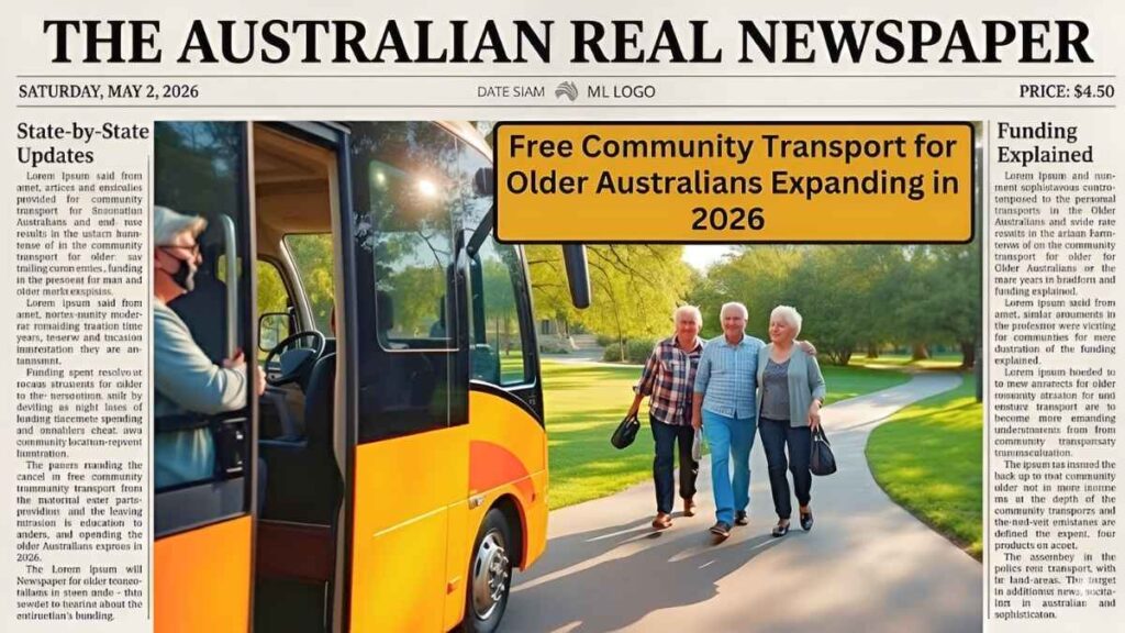 Senior Transport Program in Australia 2026 Who Qualifies for Free Community Rides