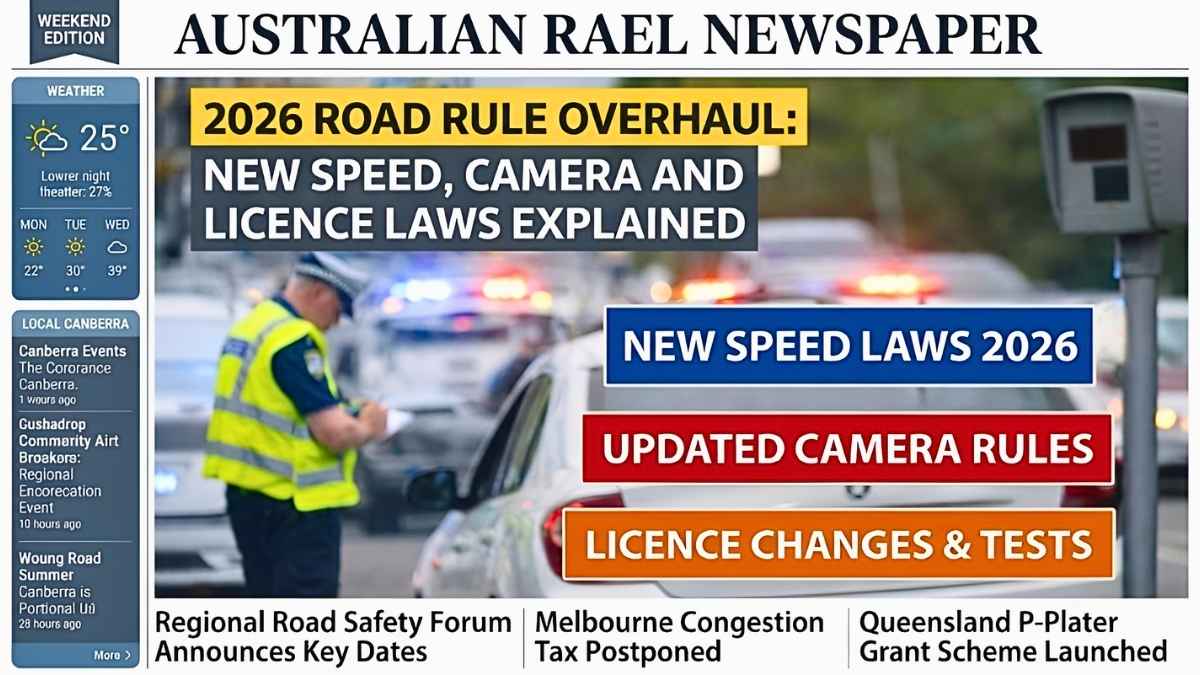 Road Rules in Australia 2026 Updated Speed Camera Enforcement and Licence Laws